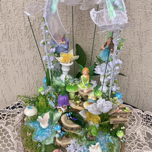 Tavaszi Fairy Garden - otthon & életmód - dekoráció - asztal és polc dekoráció - asztaldísz - Meska.hu