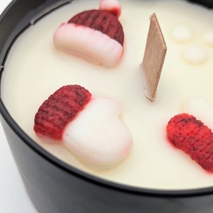 Almáspite illatú szójagyertya fa kanóccal - otthon & életmód - gyertya, illat, aroma - gyertya - Meska.hu