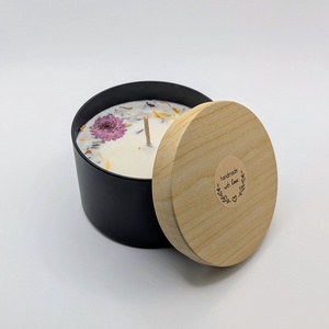 Rózsaillatú szójagyertya pamut kanóccal, Otthon & Életmód, Gyertya, illat, aroma, Gyertya, Gyertya-, mécseskészítés, MESKA