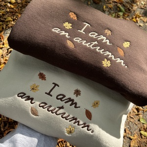 I am an autumn. kapucni nélküli pulóver - ruha & divat - női ruha - pulóver - Meska.hu