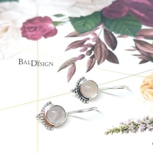 Holdköves ezüst fülbevaló, Ékszer, Fülbevaló, Lógó fülbevaló, Ékszerkészítés, MESKA