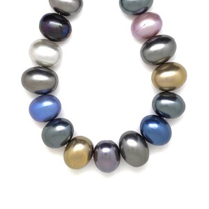 Kagyló bev ovál barna sárga zöld szürke 18-23mm ékszerkészítő alapanyag (füzér), Kellékek & szerszámok, Ásvány alapanyag, Ásványfüzér, , MESKA