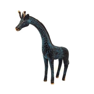 Réz figura zsiráf kék 4x14cm, Otthon & Életmód, Dekoráció, Dísztárgy, , MESKA