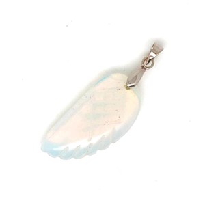 Angyalszárny medál opalit 15x30mm, Ékszer, Nyaklánc, Medál, , MESKA