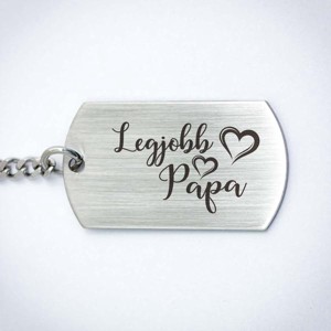 Legjobb Papa acél medálos kulcstartó, Táska & Tok, Kulcstartó & Táskadísz, Kulcstartó, , MESKA