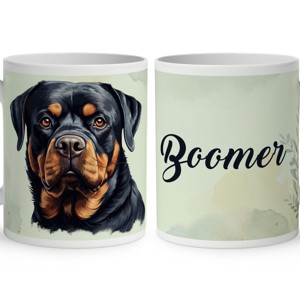 Névvel kérhető - Rottweiler portré mintás bögre, Otthon & Életmód, Konyhafelszerelés, tálalás, Tálalás, Bögre & Csésze, , MESKA