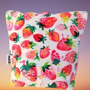 Textil óvodás uzsonnás tasak epres - táska & tok - uzsonna- & ebéd tartó - ebéd tasak, doboz - Meska.hu
