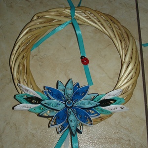 8 db tavaszi koszorú quilling díszítéssel MEGRENDELÉSRE - Meska.hu