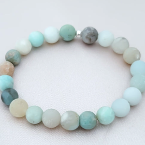 Amazonit ásvány karkötő  nyugalom és harmónia energiája - Meska.hu