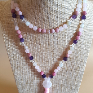 Spirituális Nő ásvány mala  ébreszd fel a benned rejlő női erőt - kellékek & szerszámok - ásvány alapanyag - ásványfüzér - Meska.hu