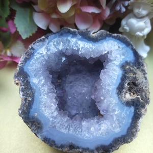  Cölesztin (Celestit) geóda  A Mennyei Kék Fény kristálya  - Meska.hu