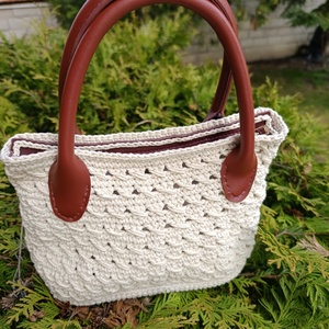 Horgolt kézitáska  - táska & tok - kézitáska & válltáska - alkalmi táska - Meska.hu