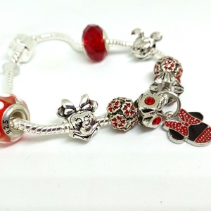Yvonne Design Minnie és Mickey Charm karkötő -  - Meska.hu
