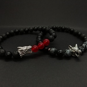 Trónok harca ásványkarkötő - sárkány  - ékszer - karkötő - bogyós karkötő - Meska.hu