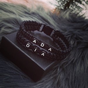 Duplasoros gyönyörű neves betűs makramé karkötő - ékszer - karkötő - névre szóló karkötő - Meska.hu