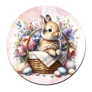 Pici nyuszi kosárban mintás bögre alátét, , , MESKA