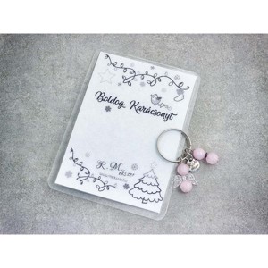 Boldog Karácsonyt kulcstartó rózsakvarccal, Táska & Tok, Kulcstartó & Táskadísz, Kulcstartó, , MESKA