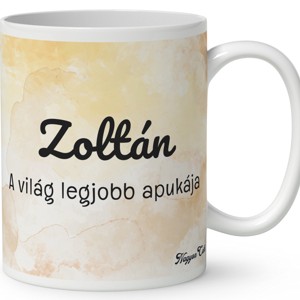 Névvel kérhető - Cuki lajhár Apa és két gyerek - Kicsi a rakás mintás bögre - otthon & életmód - konyhafelszerelés, tálalás - tálalás - bögre & csésze - Meska.hu