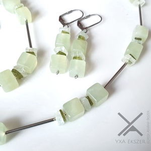Jade, holdkő, peridot szett  Stx - ékszer - ékszerszett - Meska.hu