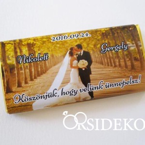 Köszönetajándék csoki - fényképpel, Esküvő, Emlék & Ajándék, Köszönőajándék, , MESKA