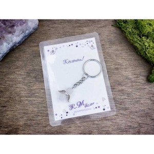 Köszönöm kulcstartó rózsakvarccal - táska & tok - kulcstartó & táskadísz - kulcstartó - Meska.hu