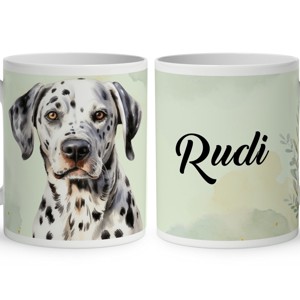 Névvel kérhető - Dalmata portré mintás bögre, Otthon & Életmód, Konyhafelszerelés, tálalás, Tálalás, Bögre & Csésze, , MESKA