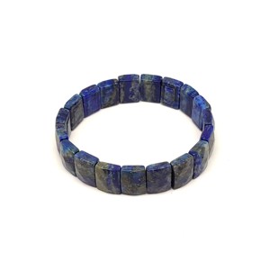 Fazettált lapis lazuli téglalap ásvány karkötő 15�11mm, Ékszer, Karkötő, Ásványkarkötő, , MESKA