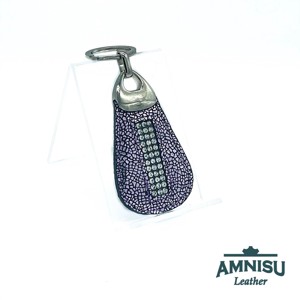 Metál lila mozaik mintás csepp alakú kristály köves kulcstartó H4028, Táska & Tok, Kulcstartó & Táskadísz, Kulcstartó, , MESKA