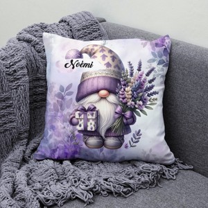 Névvel kérhető - Levendulás manó ajándékkal mintás párna - otthon & életmód - lakástextil - párna & párnahuzat - díszpárna (belsővel együtt) - Meska.hu