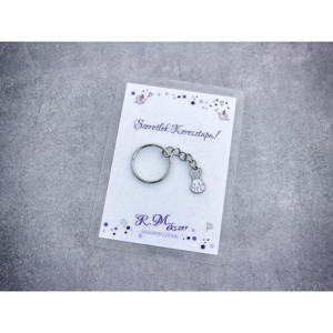 Szeretlek Keresztapa színes nyuszi medálos kulcstartó, Táska & Tok, Kulcstartó & Táskadísz, Kulcstartó, , MESKA