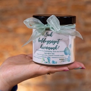 Egyedi nászajándék illatgyertya - otthon & életmód - gyertya, illat, aroma - gyertya - Meska.hu