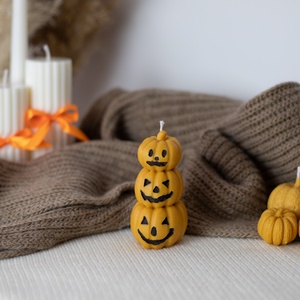 Halloween tökfejek gyertya - Meska.hu