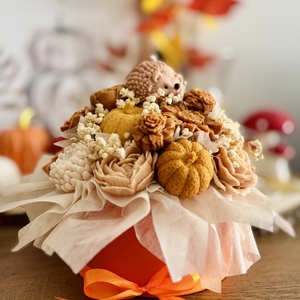 Őszi Illatos gyertya virágbox - otthon & életmód - gyertya, illat, aroma - gyertya - Meska.hu