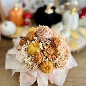 Őszi Illatos gyertya virágbox - otthon & életmód - gyertya, illat, aroma - gyertya - Meska.hu