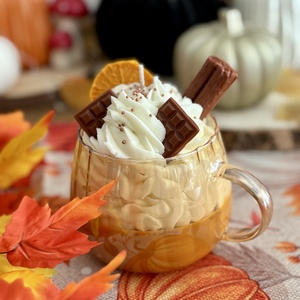 Pumpkin Spice Latte kézműves gyertya, Otthon & Életmód, Gyertya, illat, aroma, Gyertya, Gyertya-, mécseskészítés, MESKA