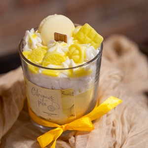 Citromos pite illatgyertya - otthon & életmód - gyertya, illat, aroma - gyertya - Meska.hu