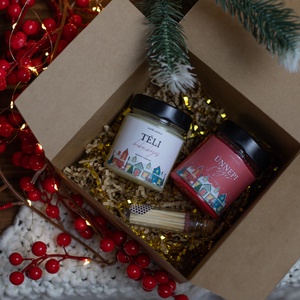 Karácsonyi Illatgyertya Ajándékcsomag , Karácsony, Karácsonyi lakásdekoráció, Karácsonyi illatgyertya, mécses, Gyertya-, mécseskészítés, MESKA