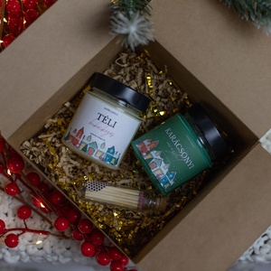 Karácsonyi Illatgyertya Ajándékcsomag  - karácsony - karácsonyi lakásdekoráció - karácsonyi illatgyertya, mécses - Meska.hu