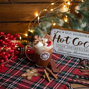 Forró csokoládé illatgyertya - karácsony - karácsonyi lakásdekoráció - karácsonyi illatgyertya, mécses - Meska.hu