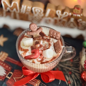 Forró csokoládé illatgyertya - karácsony - karácsonyi lakásdekoráció - karácsonyi illatgyertya, mécses - Meska.hu