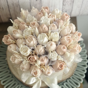 Illatos tulipán gyertya virágbox több méretben, anyák napjára, pedagógusnapra, szülőköszöntő ajándéknak - otthon & életmód - gyertya, illat, aroma - gyertya - Meska.hu