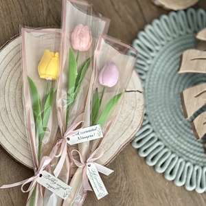 Illatos tulipán gyertya szálas (illatviasz) nőnapra, pedagógus napra, anyák napjára , Otthon & Életmód, Gyertya, illat, aroma, Illatviasz, Gyertya-, mécseskészítés, MESKA
