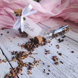 Köszönőajándék fiola virágmag - pausz papírral - Meska.hu