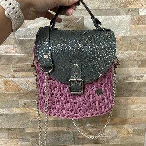 Horgolt női  táska - táska & tok - kézitáska & válltáska - válltáska - Meska.hu