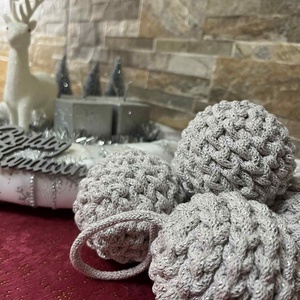 Horgolt karácsonyfadísz - karácsony - karácsonyi lakásdekoráció - karácsonyfadíszek - Meska.hu