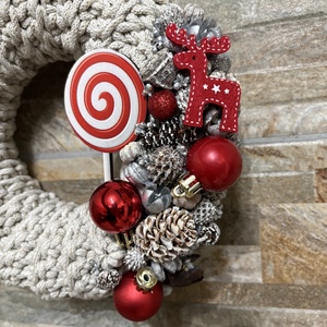 Téli  ajtódísz - otthon & életmód - dekoráció - ajtó- és ablak dekoráció - ajtódísz & kopogtató - Meska.hu