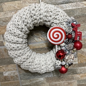 Téli  ajtódísz - Meska.hu