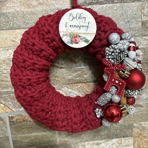 Téli  ajtódísz - otthon & életmód - dekoráció - ajtó- és ablak dekoráció - ajtódísz & kopogtató - Meska.hu