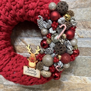 Téli  ajtódísz - otthon & életmód - dekoráció - ajtó- és ablak dekoráció - ajtódísz & kopogtató - Meska.hu