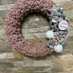 Téli  ajtódísz - otthon & életmód - dekoráció - ajtó- és ablak dekoráció - ajtódísz & kopogtató - Meska.hu